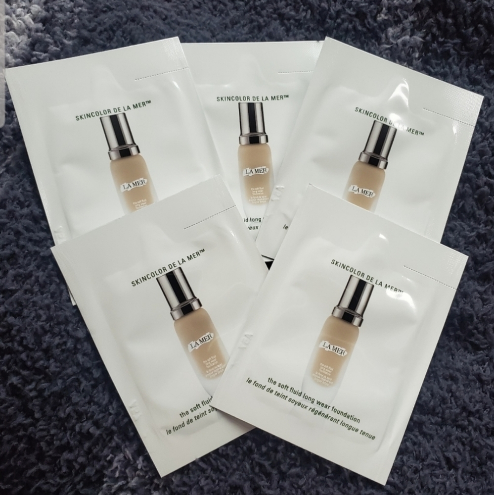 5x La Mer Soft Fluid Foundation Samples In Shade 13 Linen